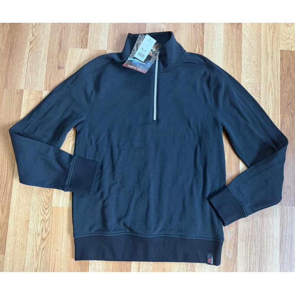 Banana Republic Polartec Thermal Pro Quarter Zip Pullover Black Men’s S NWT